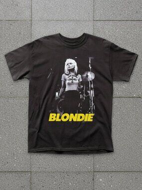 Blondie Vintage Band T-Shirt Debbie Harry Punk Rock Graphic Tee Unisex Classic